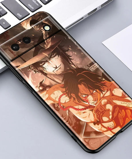 One Piece Anime Zoro Luffy For Google Pixel 9 8 7A 7 6A 6 5A 5 4 4A XL 5G Black Silicon Shockproof Shell Cover Phone Case