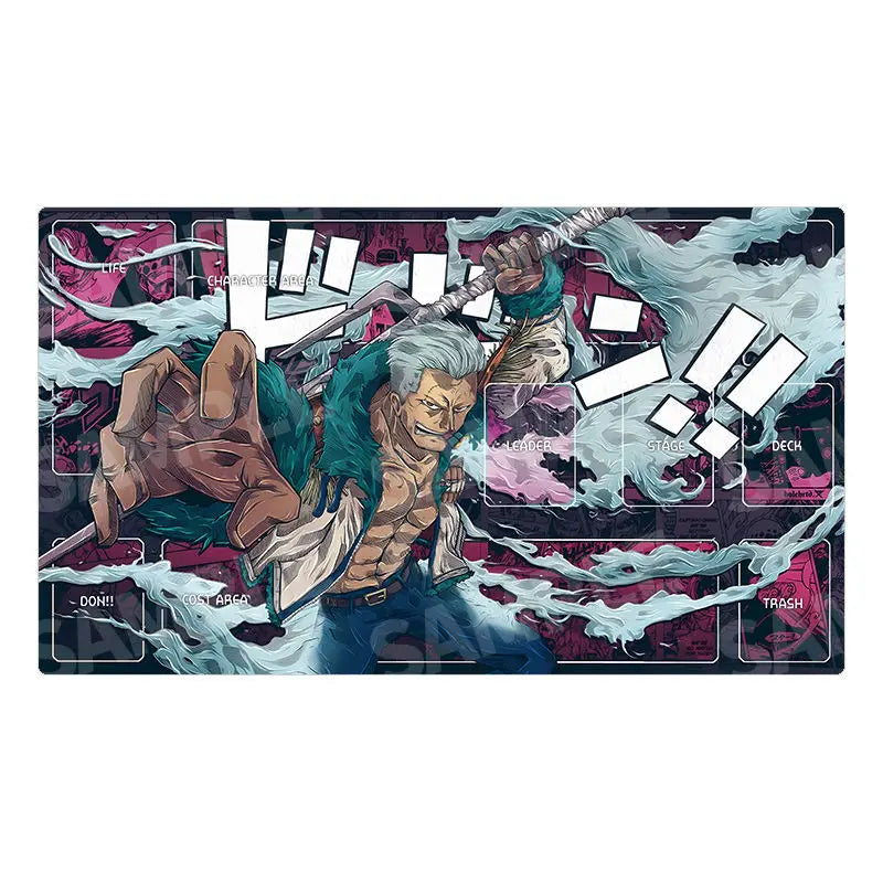 One Piece OPCG Playmat Luffy Edwards Newgate Anime Playmat Trading Card Game Mat Dedicated Card Play Against Table Mat Gift