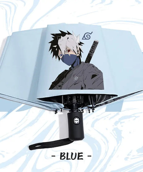 Naruto anime peripheral automatic umbrella Naruto Namikaze Minato Uchiha Itachi Kakashi Haruno Sakura sunshade umbrella gift