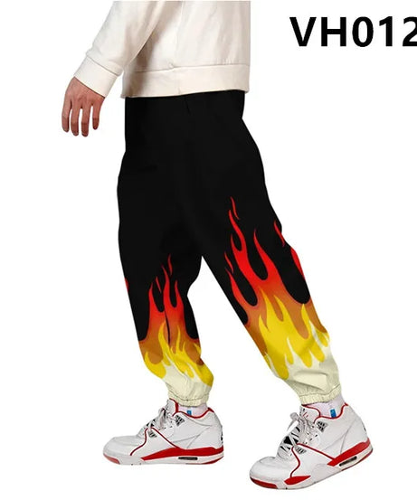 Kanagawa Wave Dragon Sweatpants Women/Men Smooth Satin Joggers Spring High Street Anime Trousers Fashion Pants