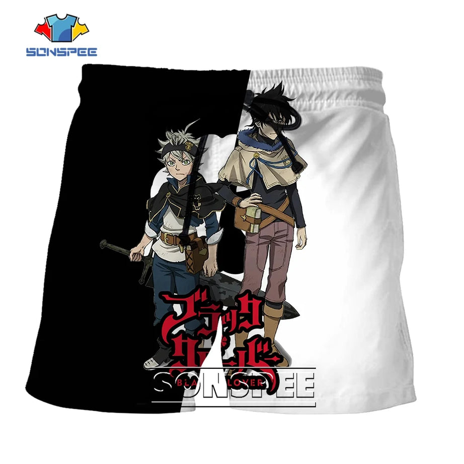 Black Clover Harajuku 3D Print Shorts