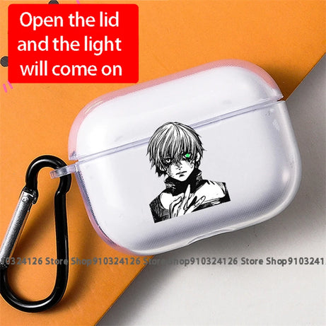 Anime Tokyo Ghoul Soft Headphone Case for Apple Airpods 1/2 Airpods Pro 3 Silicone Protective