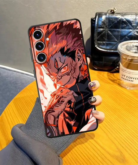 J-ujutsu K-aisen Soft Back Phone Cover Case for Samsung Galaxy A14 A15 A22 A23 A72 A73 A16 A21s A54 A71 A12 A13 A51 A52 A24 A31