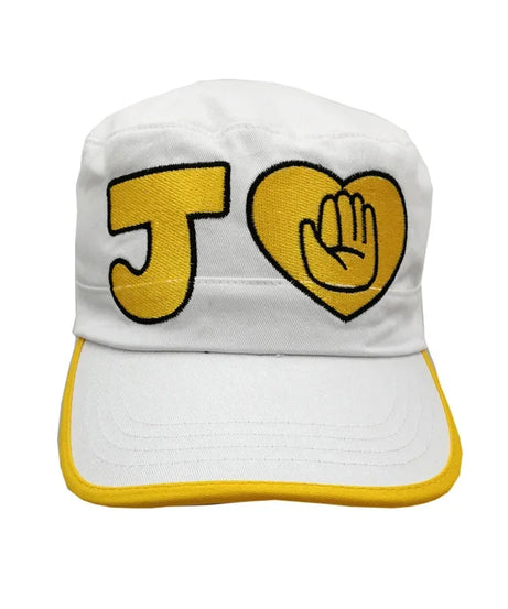 Anime JoJo's Bizarre Adventure Baseball Cap Kujo Jotaro Cosplay Hat White Peaked Cap