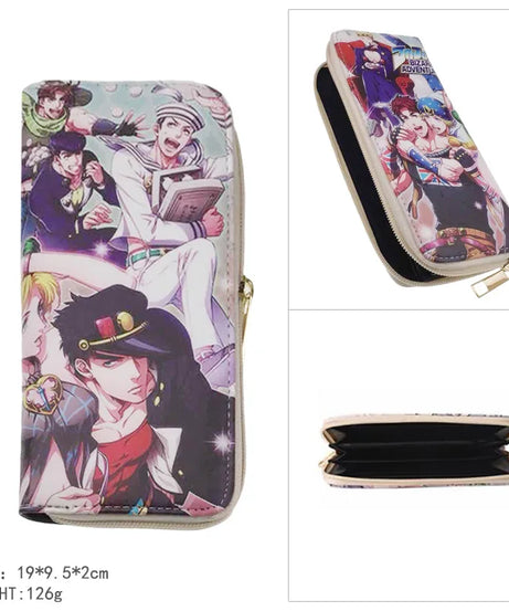 JoJo’s Bizarre Adventure Wallet – Jotaro Kujo Khaki Bifold & Coin Purse