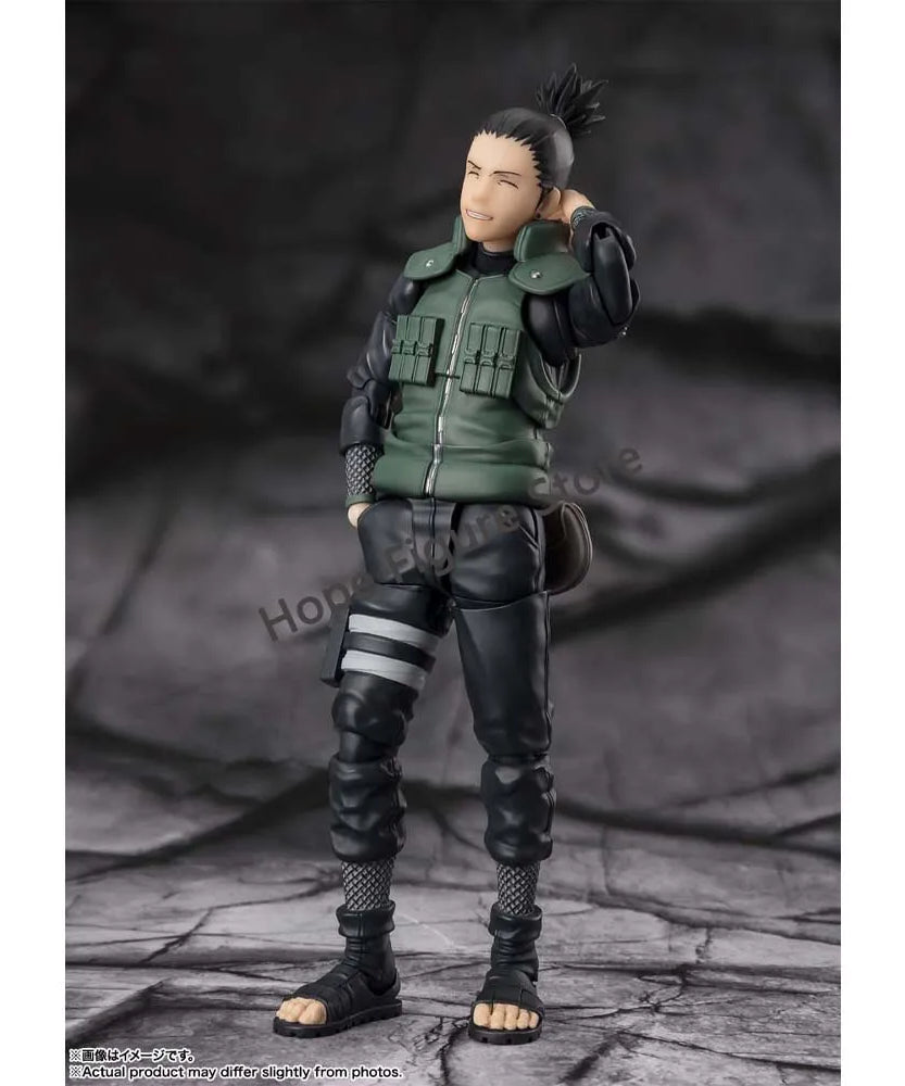 BANDAI SHFiguarts Shikamaru Nara Action Figure – Naruto Shippuden Official Collectible