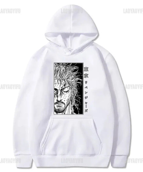 Manga VAGABOND Miyamoto Musashi Print Man Hoodies Acg Fans Streetwear Hipster Otaku Clothing Casual Girl Sweatshirts