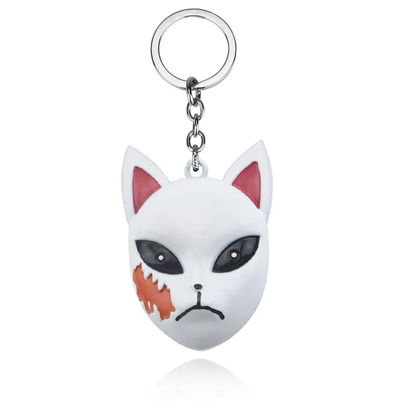 Anime Demon Slayer Keychain Kamado Tanjirou Acrylic Fashion Trend Key Ring For Earring For Women Men Gift Decoration Car Jewelry