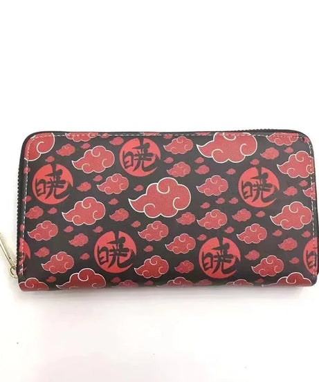 Naruto Sasuke Men Wallets Fashion Money Bag Zipper Coin Purse Female Purse Card Holder Multilayer Capacity Storage Bag Gift New