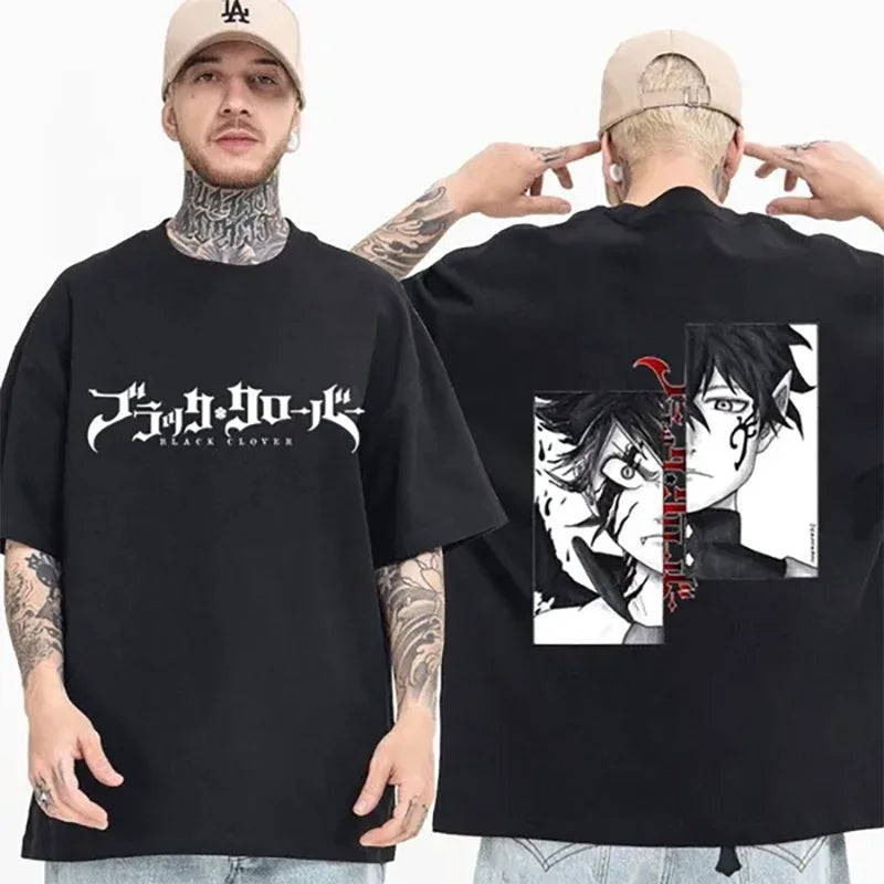 Hot Anime Printed T Shirt Men Women Fashion Round Neck Loose Short Sleeve Tops Casual Outdoor Personality Anime Tees
