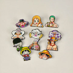 Anime Enamel Pin Set — Brooches for Bags & Backpacks
