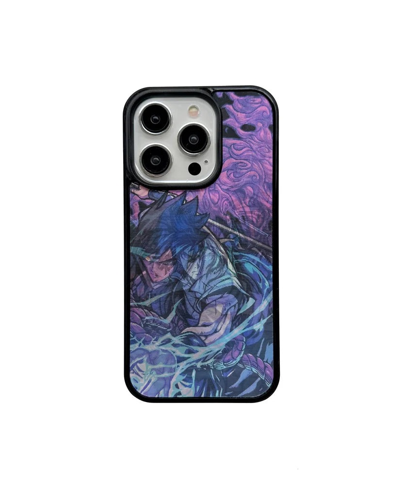 Anime Sasuke Itachi 3D Multi layer patterns Case For iPhone 16 15 14 13 12 Pro Max 11 Magnetic For Magsafe Wireless Charge Cover