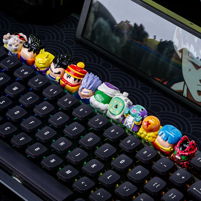 Dragon Ball Son Goku Son Gohan Trunks Master Roshi Character Keycap Creative Single Keycap Mechanical Keyboard Woting Keycaps