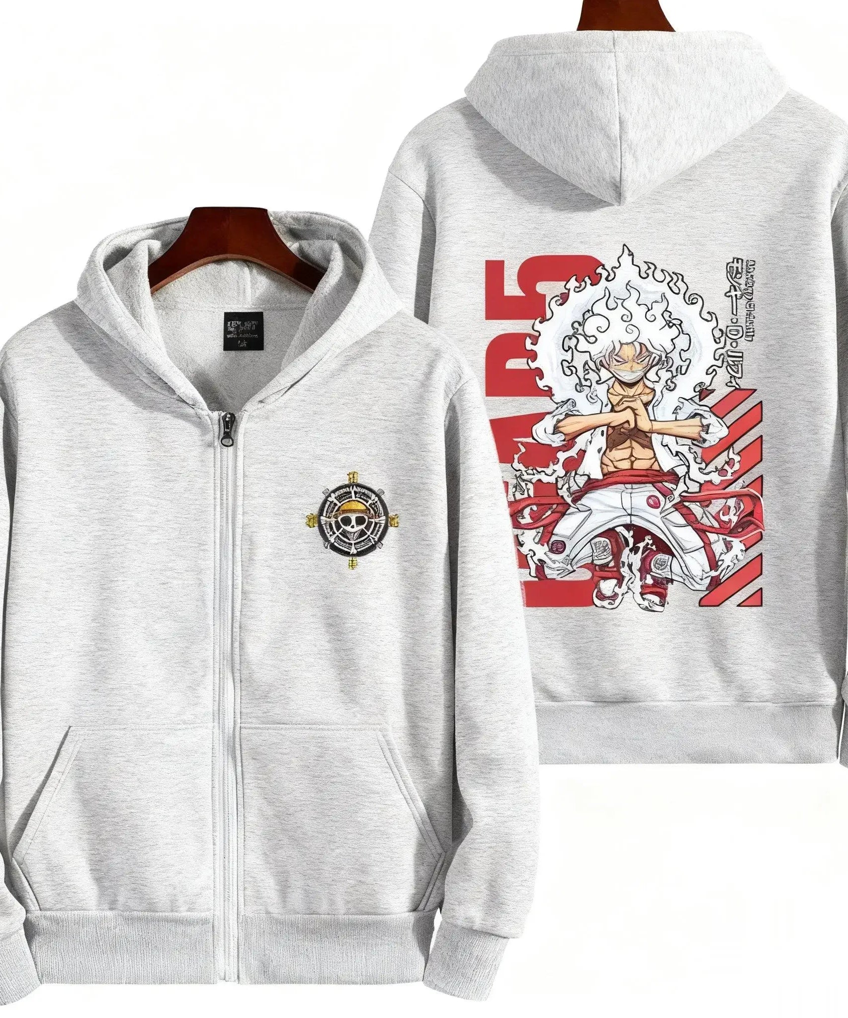 New Unisex Oversized One Piece Anime Zip Up Hoodie Men Women Casual Streetwear Sweatshirt Jacket Winter Autumn Y2k Tops