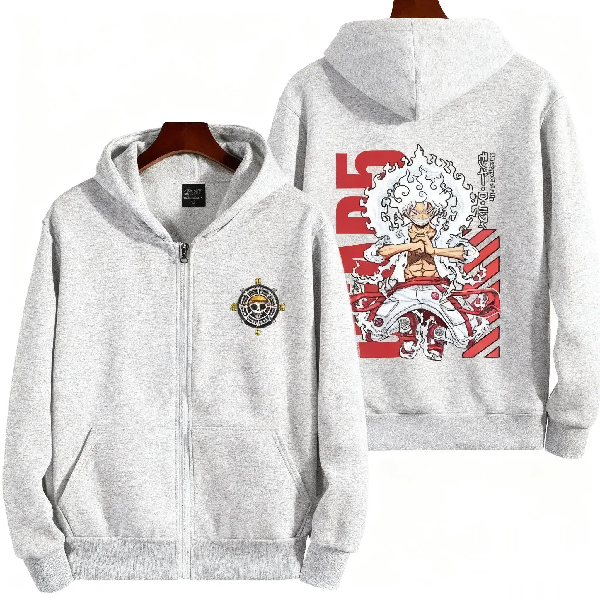 New Unisex Oversized One Piece Anime Zip Up Hoodie Men Women Casual Streetwear Sweatshirt Jacket Winter Autumn Y2k Tops