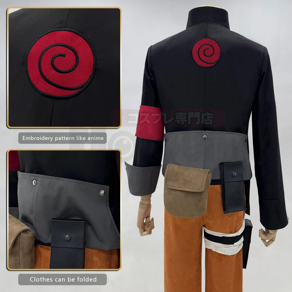 Naruto Uzumaki Cosplay Costume – Adult Unisex Full Set for Halloween & Conventions