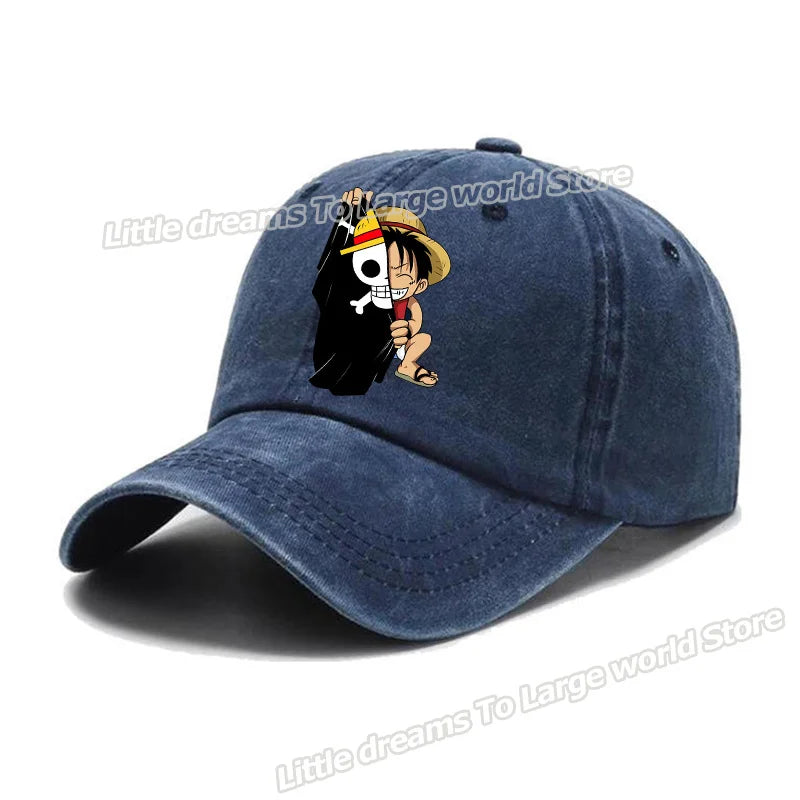 One Piece Baseball Cap Men Anime Printed Snapback Hat Adult Women Summer Sunshade Caps Unisex Hip Hop Casual Adjustable Hat Gift