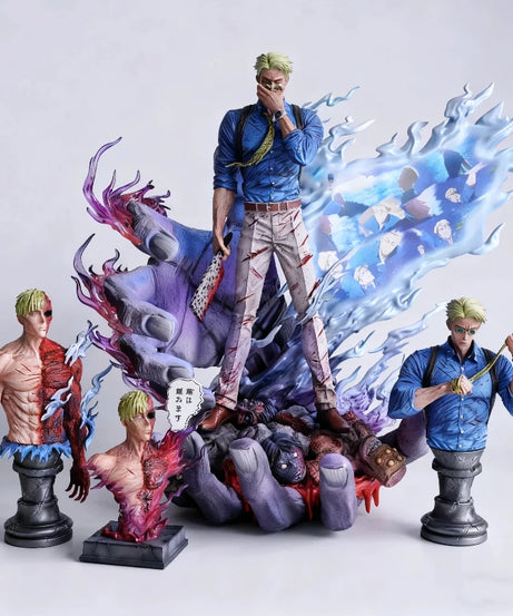 Jujutsu Kaisen 1/6 Nanami Kento 32cm Action Figures PVC 3-Head Statue Collectable Anime Model Toy Exquisite Ornament Boy Gift