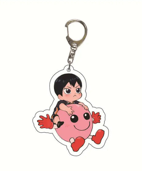 Acrylic Haikyuu Hinata Shoyo Tobio Kageyama Anime Keychain Jewelry Campus Related Products Cultural Friends Gift Bag Charms New