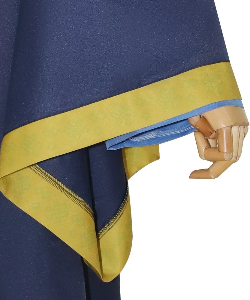 Anime The Apothecary Diaries Jinshi Cosplay Costume Wig Blue Robe Uniform Headwear Kusuriya No Hitorigoto Halloween Women Men