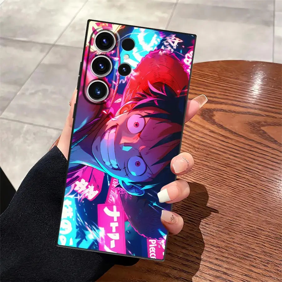 Ones Pieces Anime Funda Phone Cover Case for Samsung Galaxy S9 S25 Ultra S21 S20 S23 FE S22 S24 Plus