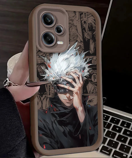 Jujutsu Kaisen Satoru Gojo Case For Xiaomi Redmi Note 13 14 12 11 Pro Plus 5G 12S 11S 10S 10 9 Redmi 14C 13C 12C 12 4G A3 A3X