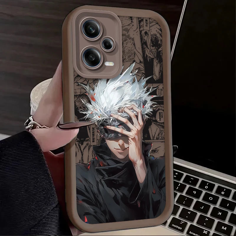 Jujutsu Kaisen Satoru Gojo Case For Xiaomi Redmi Note 13 14 12 11 Pro Plus 5G 12S 11S 10S 10 9 Redmi 14C 13C 12C 12 4G A3 A3X