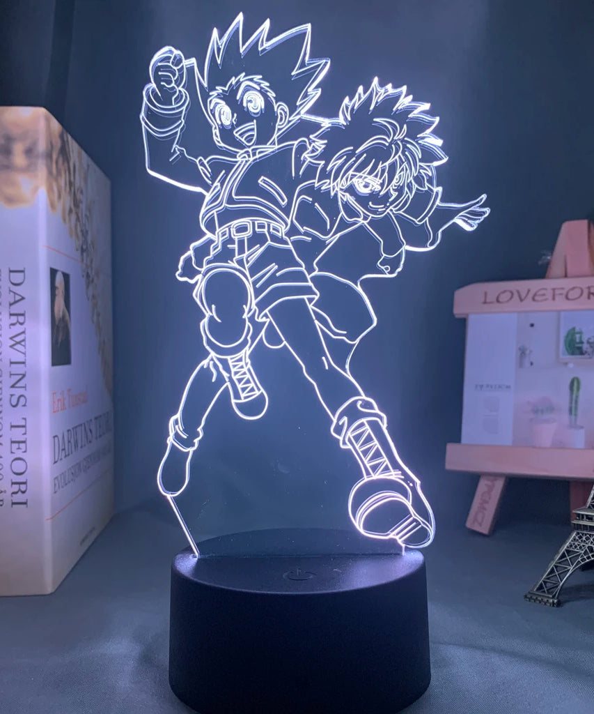 Anime Hunter X Hunter Led Night Light Killua Zoldyck Figure Nightlight Color Changing Usb Battery Table 3d Lamp Gift for Kids