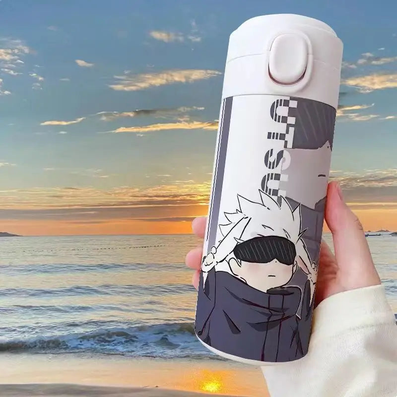 Gojo Satoru Jujutsu Kaisen Thermos Bottle – Anime Stainless Steel Water Cup