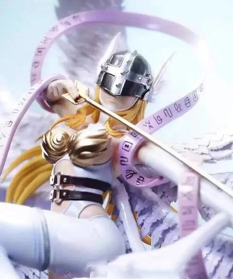 26cm Digimon Adventure Figure Angewomon Figures Archery Angewomon Figurine Doll Statue Collection Model Kid Customized Toy Gifts