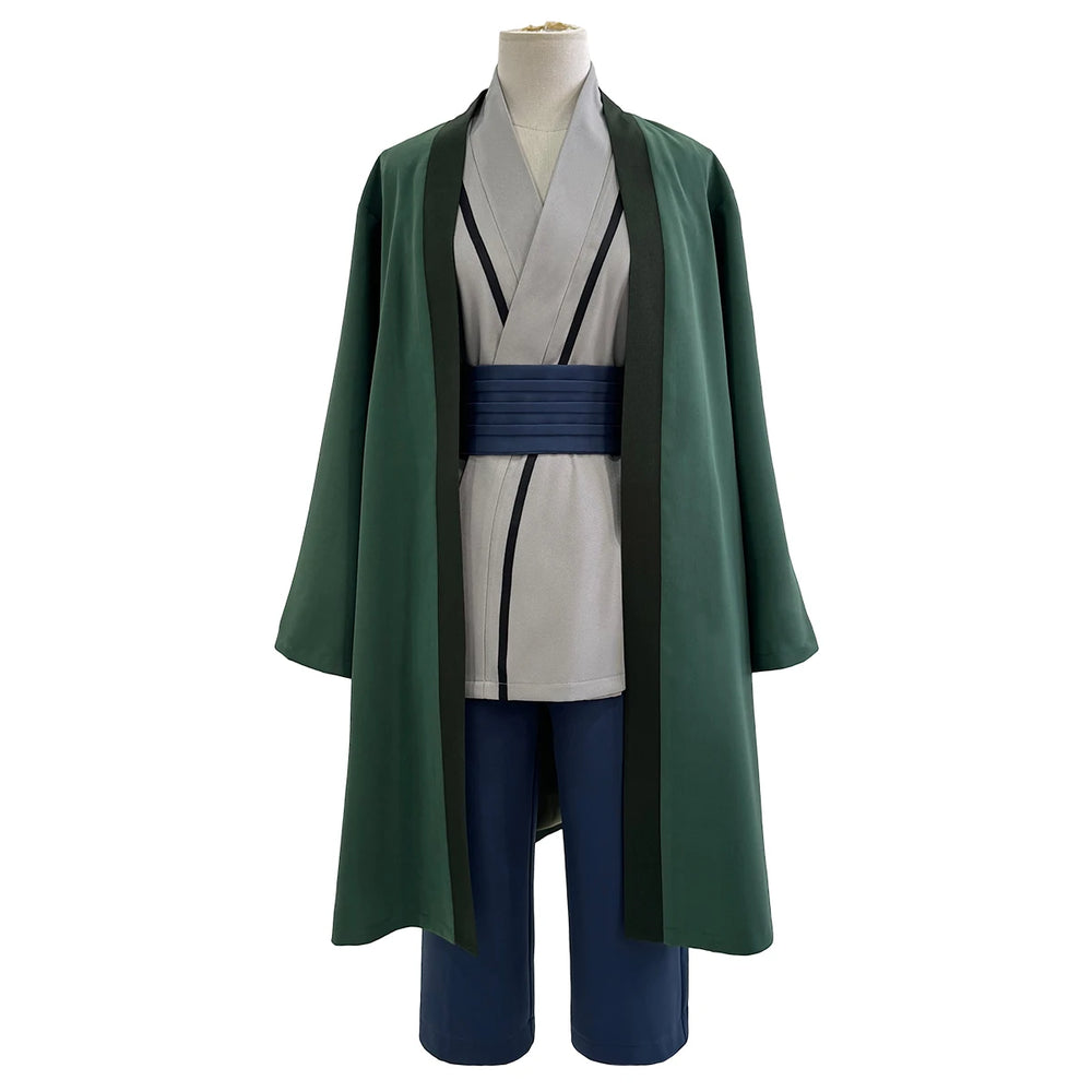 Anime Tsunade Cosplay Costume – Embroidered Haori, Top, Pants & Belt Set