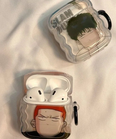 Slam Dunk AirPods Pro Case – Sakuragi & Rukawa Anime Protective Cover