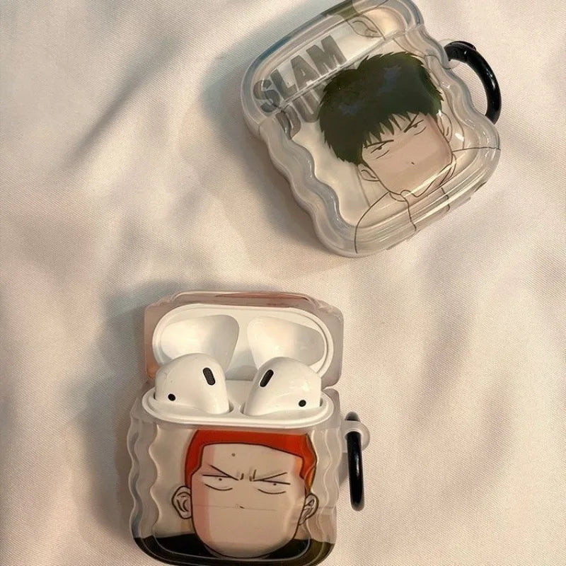 Slam Dunk AirPods Pro Case – Sakuragi & Rukawa Anime Protective Cover