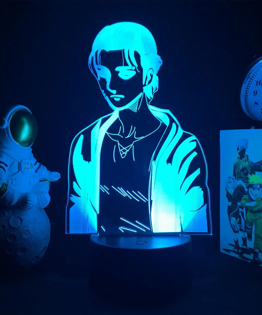 Anime 3D Lamp Attack on Titan Acrylic Luminous Stand Mikasa Ackerman Eren Yeager Action Figure For Kids Children Gifts