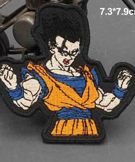 Dragon Ball Animation Peripherals Creative Kawaii Son Goku Vegeta Majin Buu Clothes Patches Embroidered Velcro Badges
