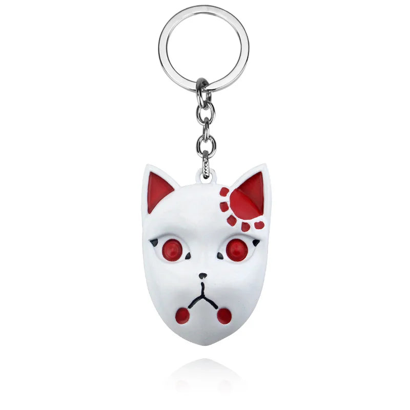 Anime Demon Slayer Keychain Kamado Tanjirou Acrylic Fashion Trend Key Ring For Earring For Women Men Gift Decoration Car Jewelry