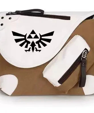 Genshin Impact Anime Canvas Casual Zipper Shoulder Bag Crossbody Bag Schoolbags Large Capacity Bag Men's Shoulder Messenger Gift