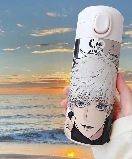 Gojo Satoru Jujutsu Kaisen Thermos Bottle – Anime Stainless Steel Water Cup