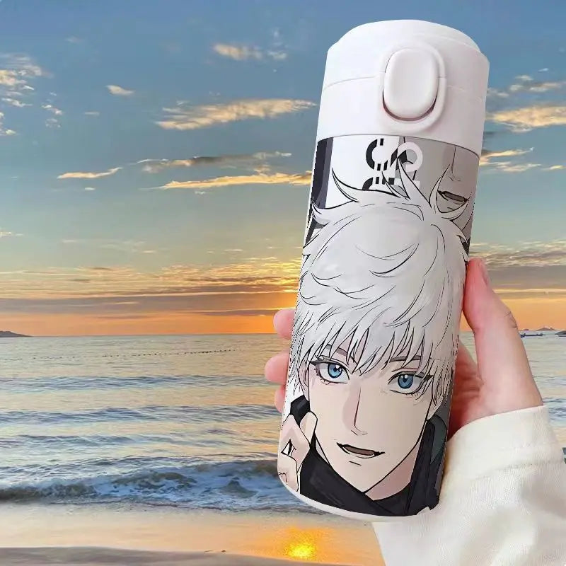 Gojo Satoru Jujutsu Kaisen Thermos Bottle – Anime Stainless Steel Water Cup
