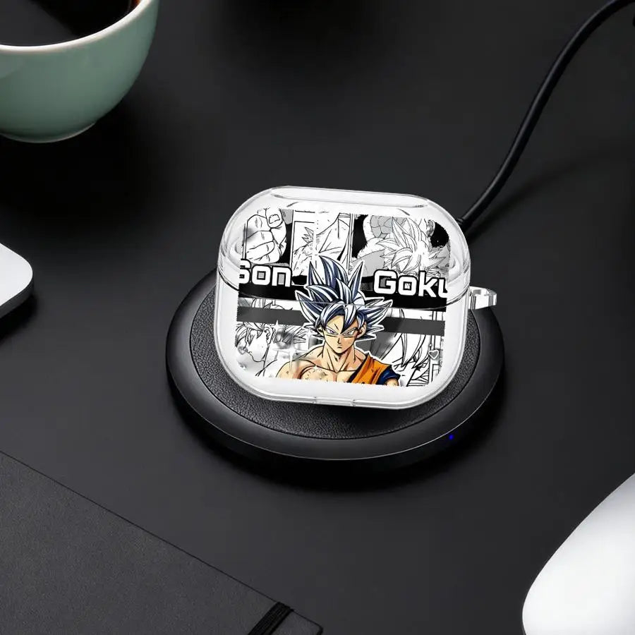 Case For Samsung Galaxy Buds 4 Pro 2 2Pro 4Pro Live 3 FE 3Pro Clear Earphone Cases Cover With Hook Son Gokus And Frieza