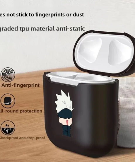 Anime Cute Gojo Satoru Earphone Case for AirPods 1 2 3 Pro Pro2 4 J-Jujutsu Kaisen Wireless Bluetooth Headset Clear Soft Cover