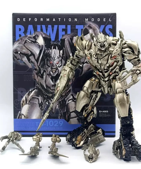 20cm SS13 Decepticons Old Leader Transforming Robot Toy Premium Painted Tank Megatron Action Figure Desktop Ornament Boys Gift