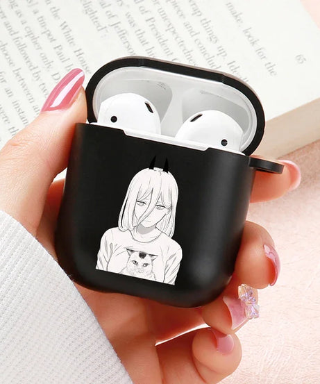 Anime Chainsaw Man Airpods Case for Apple Airpods Pro 2 1 2 3 Protective Denji Makima Aki Pochita Airpods Pro Case