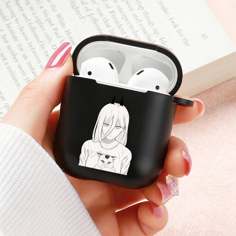 Anime Chainsaw Man Airpods Case for Apple Airpods Pro 2 1 2 3 Protective Denji Makima Aki Pochita Airpods Pro Case