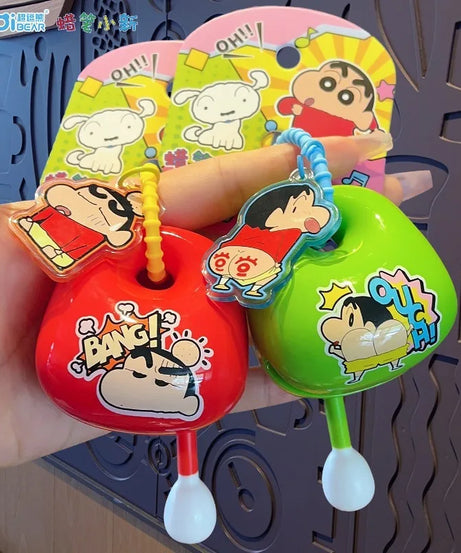 Crayon Shin-chan Keychain Anime Doll Pendant Keyrings for Men Women Phone Bag Hanging Jewelry Decoration Car Key Ring