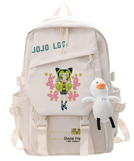 JoJo's Bizarre Adventure Anime Backpack Student School Bag Bookbag Laptop Travel Rucksack Outdoor Boy Girl Gifts
