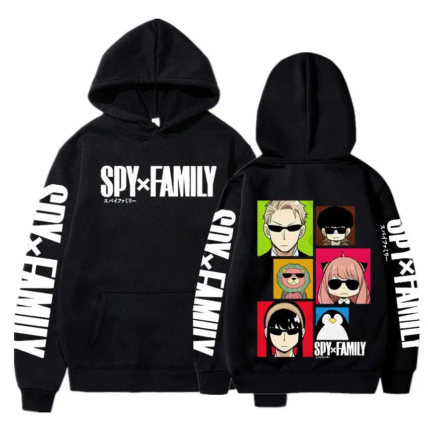 Spy x Family Anya Forger Printed Oversized Hoodie – Classic Harajuku Streetwear Sweatshirt