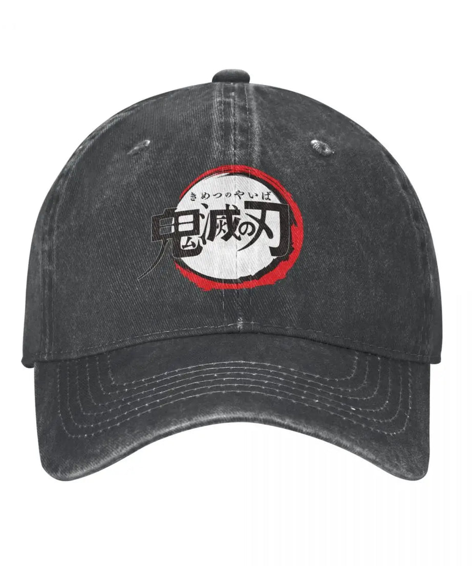 Demon Slayer Anime Baseball Caps Fashion Distressed Washed Snapback Cap Men Women Outdoor Activities Caps Hat
