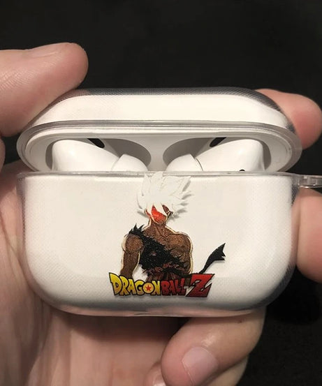 Dragon Ball Son Goku Earphone Case for Airpods Pro Pro2 3 Anime Transparent Wireless Earphone Protective Cover Shockproof Shell