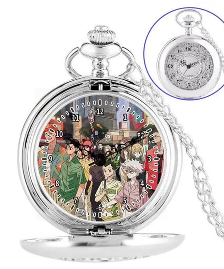 Anime two-dimensional full-time hunter pocket watch Killua Kura pickup Xiaojie personality necklace watch holiday gift